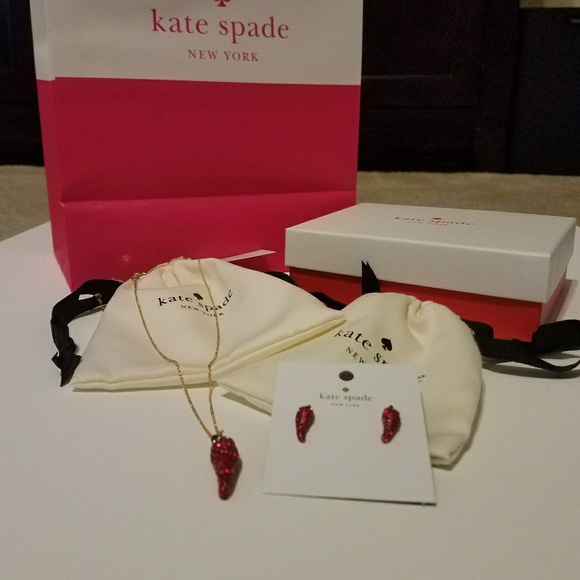 kate spade Jewelry - Kate Spade Pepper Bundle - Earrings & Necklace SEO
